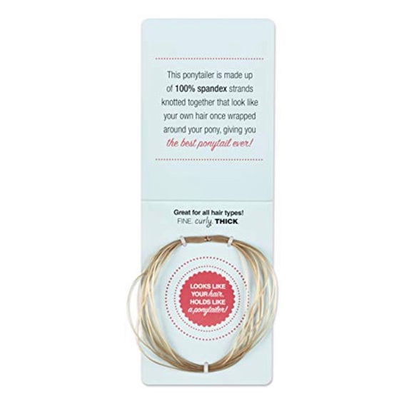 Scunci Color Match Multi-Strand Ponytailer Hair Elastic, Blonde - Picture 2 of 3